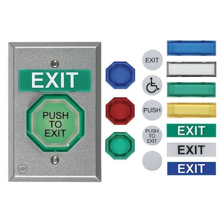 Safety Technology International Universal Button, Pneumatic, 2 In. UB-2PN