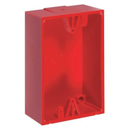 Safety Technology International Back Box, Polycarbonate, Red KIT-71100A-R