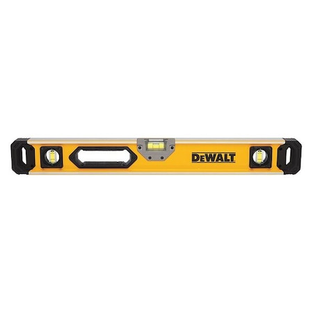 Dewalt Box Beam Level, Aluminum, 24 in., Yellow DWHT43025