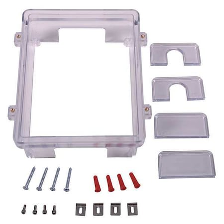 Safety Technology International D Style Backbox Kit, Polycarbonate, Clear KIT-06297D