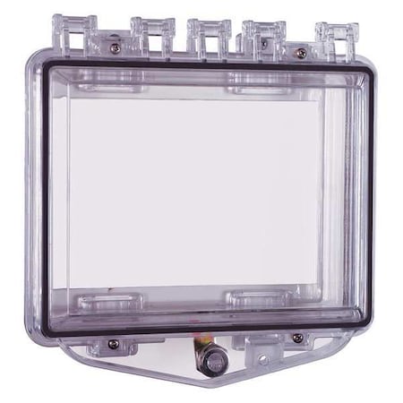 Safety Technology International Enclosure, Polycarbonate, Flush Mount, 10 in W x 3 1/2 in H x 10 in D, Clear STI-7510C