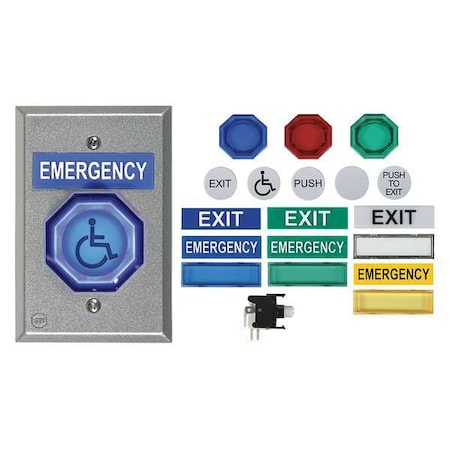 Safety Technology International Universal Button, Momentary, 2 In. UB-2