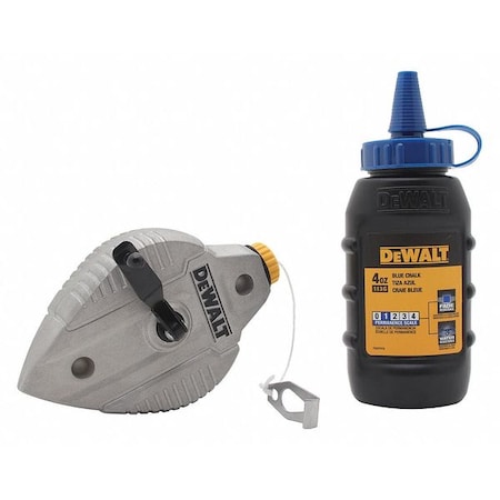 Dewalt Chalk Line Reel, 4 oz, Twisted, 100 ft L DWHT47309L