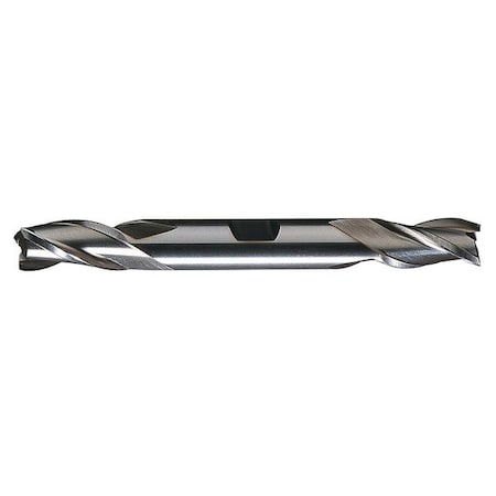 Cleveland 3-Flute HSS Center Cutting Square Double End Mill Cleveland HD-3 Bright 1/4x3/8x5/8x3-3/8 C39579