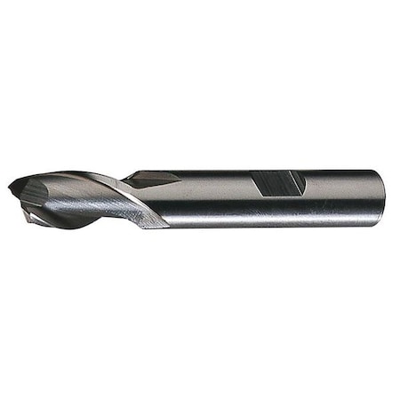 CLEVELAND 2-Flute HSS Square Single End Mill Cleveland HG-2 Bright 3/4"x1/2"x1-5/16"x3-5/8" C41628