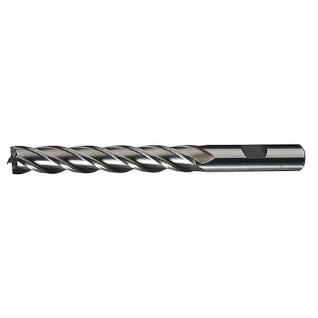 CLEVELAND 4-Flute HSS Center Cutting Square Single End MIll Cleveland HG-4C Bright 1/4x3/8x1-3/4x3-9/16 C41381