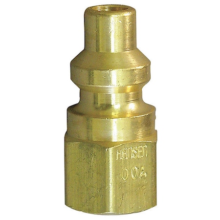 Hansen Coupler Plug, (F)NPT, 1/4, Brass 02A