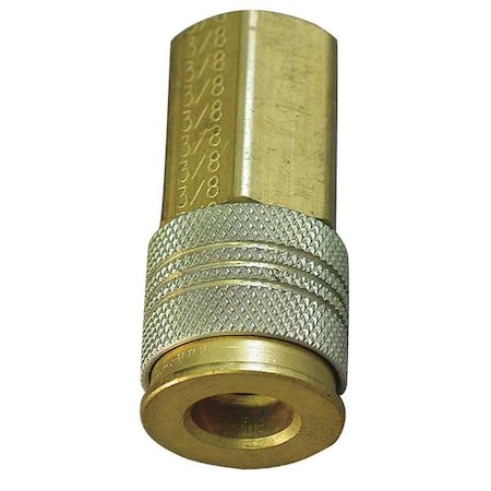 Hansen Coupler Body, (F)NPT, 1/4, Brass B23AS25F