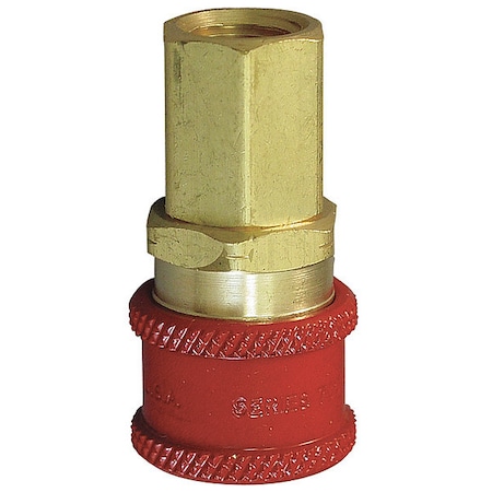 Hansen Coupler Body, (F)NPT, 1/4, Brass RD702