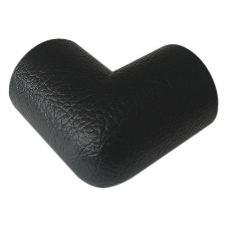 Zoro Select Corner Guard, Black, 2-1/2"W X 2-1/2"H 31CA22