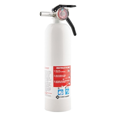 First Alert Fire Extinguisher, 2 lb Capacity, Class ABC , UL Rating5B:C , Sodium Bicarbonate REC5