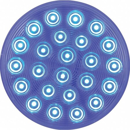 Maxxima Warning Light, Round, Blue Clear Lens M42701BCL