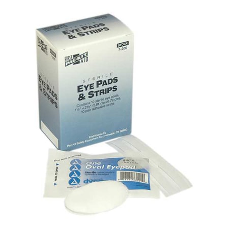 FIRST AID ONLY Eye Pads, Includes 10 Eye Pads/20 Strips 7-200