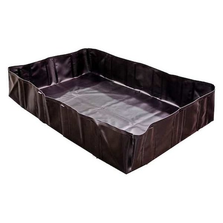Enpac Spill Berm, 15 ft.Lx15 ft.Wx2 ft.H, Black 48-15152-BK-SS