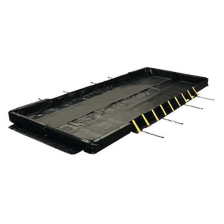 Eagle Mfg 14' x 54' x 1', 5654 Gallon Spill Capacity, Drive-In and Drive-Out Berm, Black - T8440DR T8440DR