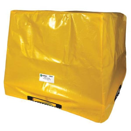 Enpac Tarp Cover, 56 1/2 in x 56 1/2 in x 44 in, 44 in, Yellow, HDPE 5116-TARP