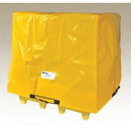 Enpac Tarp Cover, 56 1/2 in x 56 1/2 in x 44 in, 44 in, Yellow, HDPE 5400-TARP