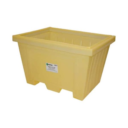 Enpac Storage Tote 16.58 cu ft Volume Cap., 44 1/2 in L, 35 in W, 30 3/8 in H, Plastic, Yellow 1500-YE