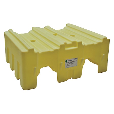 Enpac Double Drum Stack Module, 2400 lb., HDPE 6004-YE
