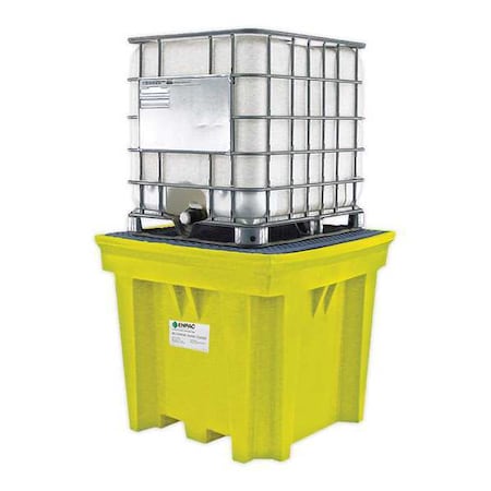 Enpac Spill Pallet, 330 gal Spill Capacity, Not Applicable Drums, 3,000 lb Load Capacity, HDPE 5460-YE-D