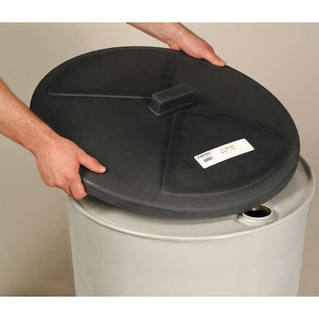 Enpac Drum Cover, 55 gal., Polyethylene, Black 3065-BK