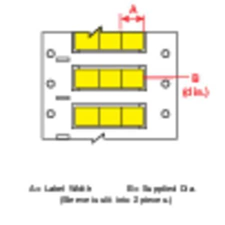 BRADY 6-13/32" x 50 ft. Yellow Wire Marking Sleeves, DR-250-2-YL-3 DR-250-2-YL-3