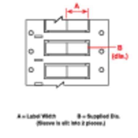 BRADY 1" x 7/16" White Wire Marking Sleeves, 3FR-250-2-WT-2 3FR-250-2-WT-2