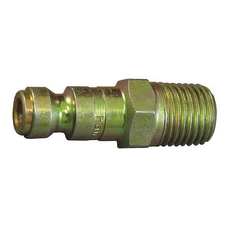 Hansen Coupler Plug, (M)NPT, 1/4, Steel 21AP25M