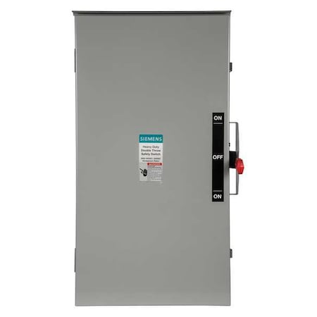 Siemens Nonfusible, Safety Switch, Heavy Duty, 240 V, 3PDT DTNF324R