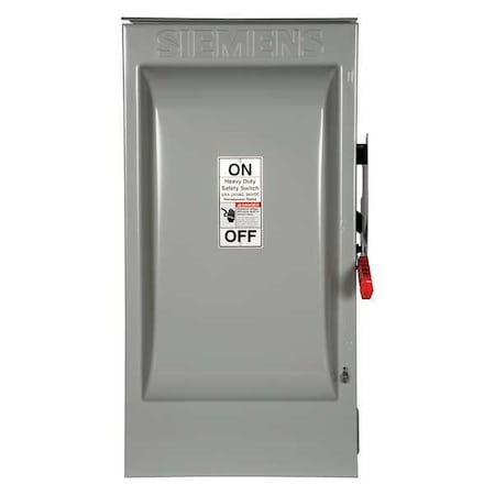Siemens Fusible, Safety Switch, Heavy Duty, 240 V, 3PST HF324NR