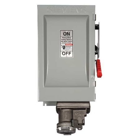 Siemens Nonfusible, Safety Switch, Heavy Duty, 600 V, 3PST HNF363JCH