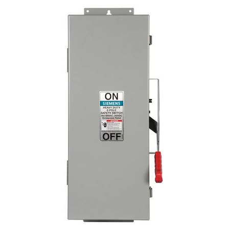 Siemens Nonfusible, Safety Switch, Heavy Duty, 600 V, 6PST HNF661J