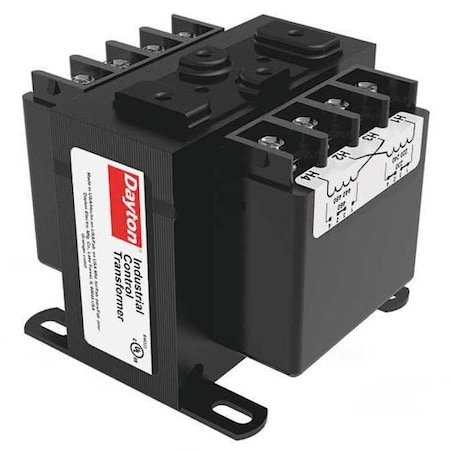 Dayton Control Transformer, 50 VA, 12/24V AC, 120V AC 31EJ06