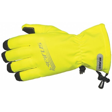 Seirus Leather Gloves, Amara Synthetic Leather Palm, High Visibility Yellow, 2XL 8107-XXL HI VIS