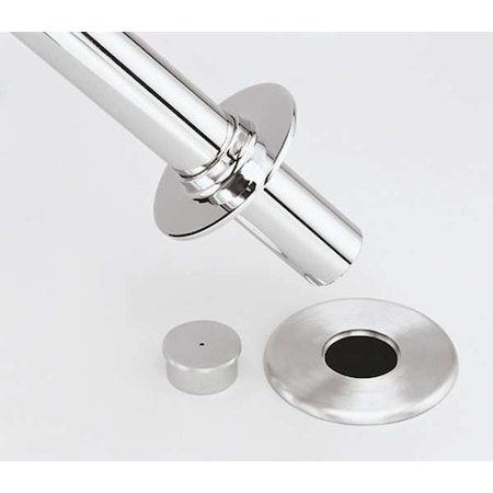 Tensabarrier Socket and Cap, Satin Stainless 4213S-S