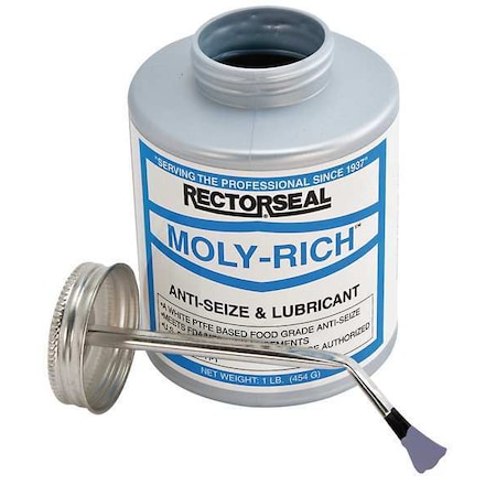 Rectorseal 71431 Anti Seize,Moly Paste,16 Oz,Brush Top | eBay