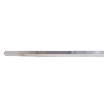 Zoro Select Corner Guard, Stainless, Silver, Square, 2"W X 48"H 31EW54