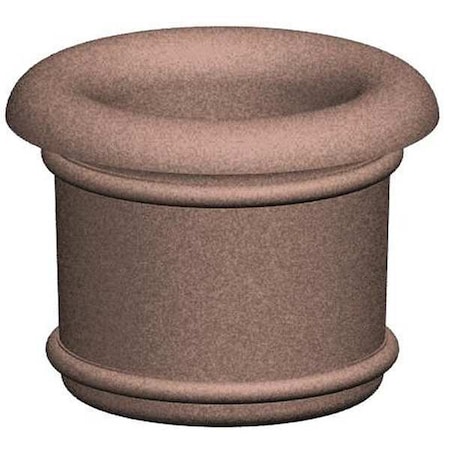 Petersen Manufacturing 48" Round Security Planter, Concrete A4