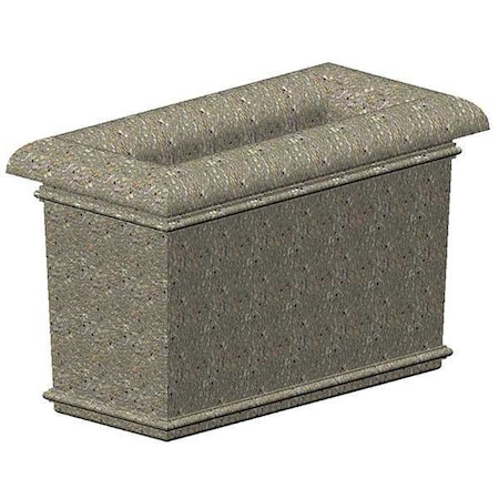 Petersen Manufacturing 48" x 24" Security Planter, Concrete A48X24X30