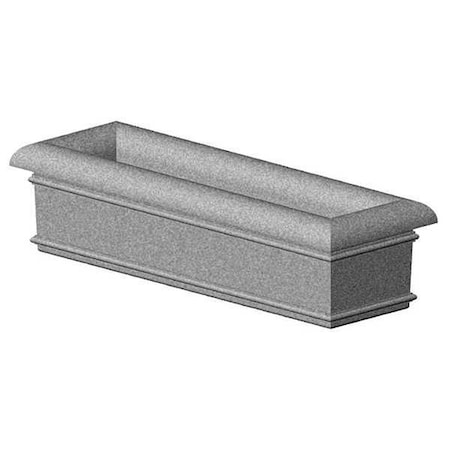 Petersen Manufacturing 72" x 24" Security Planter, Concrete A72X24X18