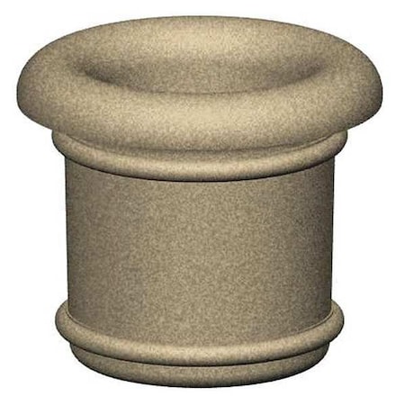 Petersen Manufacturing 42" Round Security Planter, Concrete A4B