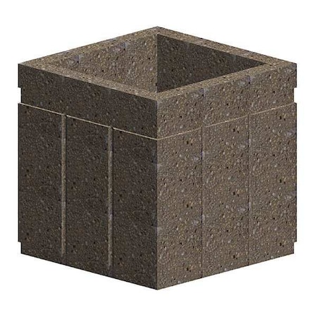 Petersen Manufacturing 24" x 24" Security Planter, Concrete P24X24