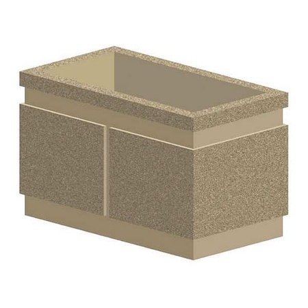 Petersen Manufacturing 18" x 33" Security Planter, Concrete P18X33