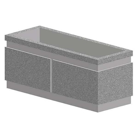 Petersen Manufacturing 18" x 48" Security Planter, Concrete P18X48