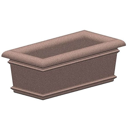 Petersen Manufacturing 48" x 24" Security Planter, Concrete A48X24X18