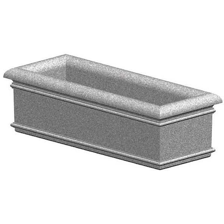Petersen Manufacturing 60" x 24" Security Planter, Concrete A60X24X18