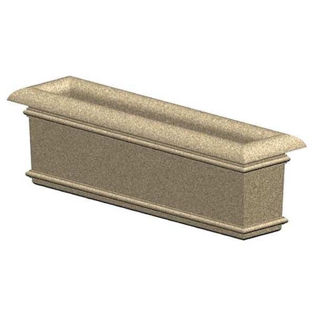 Petersen Manufacturing 60" x 16" Security Planter, Concrete A60X16X18