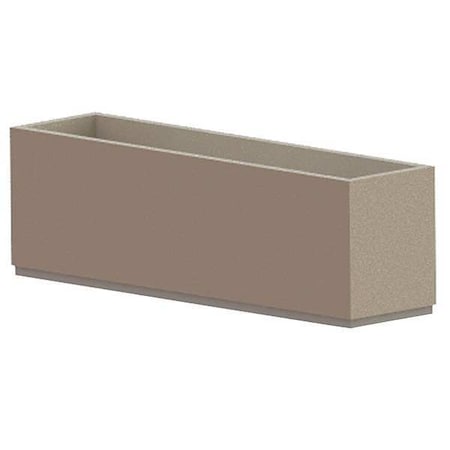 Petersen Manufacturing 24" x 96" Security Planter, Concrete P24X96