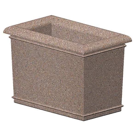 Petersen Manufacturing 60" x 36" Security Planter, Concrete A60X36X42