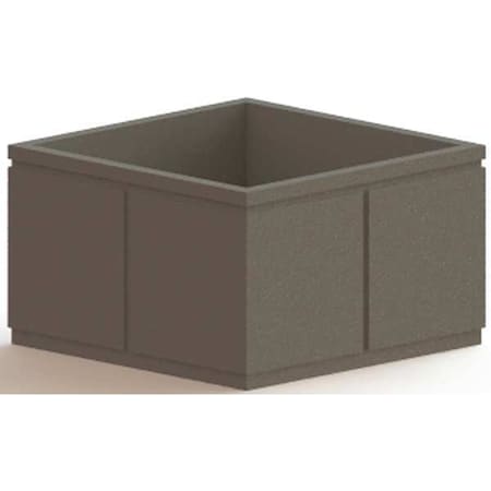 Petersen Manufacturing 60" x 60" Security Planter, Concrete SP60